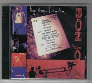 Bon Jovi - Live From London - 1995 - Rare Disc Vcd - Video Cd -