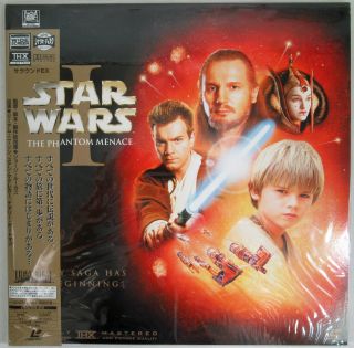 E286 Japan Laserdisc Star Wars Episode I Phantom Menace G.  Lucas With Card Rare ш