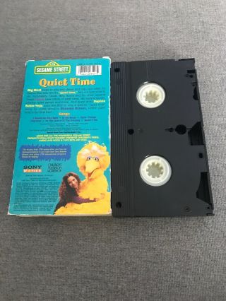 RARE CTW SESAME STREET VHS QUIET TIME KIDS EDUCATIONAL VG BIG BIRD ROSITA 2
