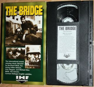The Bridge (vhs) German Anti War Film.  Vg Cond.  Rare.  German W/english Subs.  B&w