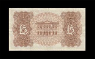 5.  6.  1956 PROVINCIAL BANK OF IRELAND 5 POUNDS RARE ( (EF)) 2