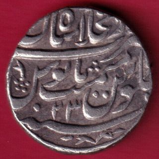 Jesalmer State - Ry 23 - One Rupee - Rare Silver Coin V9