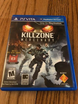 Killzone: Mercenary (sony Playstation Vita,  2013) Psv Rare Oop Shooter