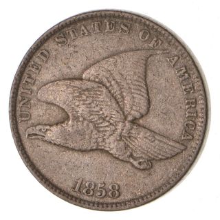 Crisp - 1858 - Flying Eagle United States Cent - Rare 508