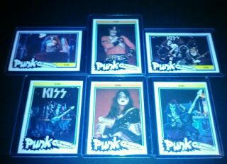 Kiss Rare Set Of Punk Cards Nm