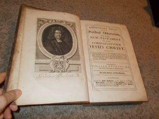 1712 - Large Folio - Kjv - Testament - With Expository Notes By William Burkitt - Rare