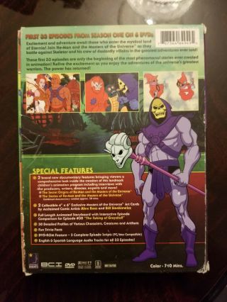 He - Man and the Masters of the Universe - Season 1: Volume 1 DVD 6 - Disc Set RARE 2