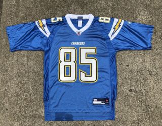 Rare Vintage 85 San Diego Chargers Gates Nfl Football Jersey Size M Reebok