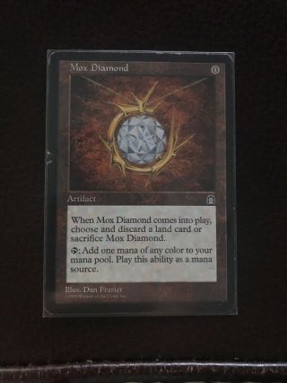 Mox Diamond X1//moderately Played//stronghold//magic The Gathering Mtg