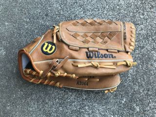 Wilson Dfs A2000 Series Baseball Glove 14” Dial Fit System A2064 Softball Rare