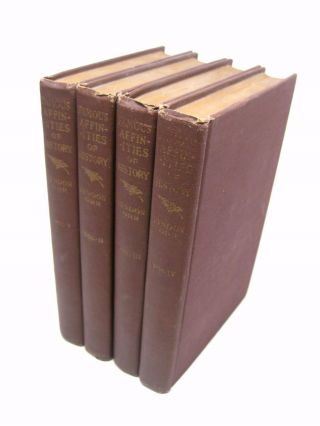 Rare 1912 Vintage Complete Set Of 4 Famous Affinities Of History By Lyndon Orr