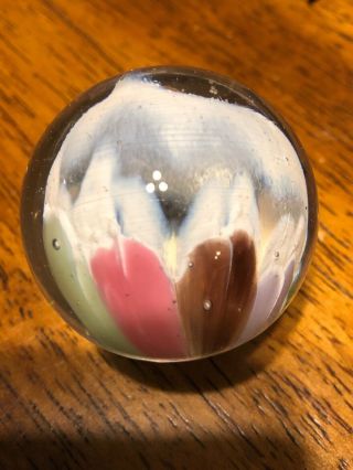 Rare Vintage Handmade Glass Marble Contemporary Glass Marble 1.  80
