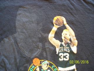 Vtg 90 ' s Larry Bird Boston Celtics 1990 Medium shirt very rare 4