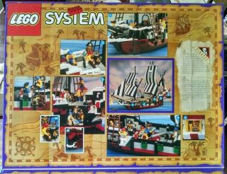 VINTAGE LEGO PIRATES SKULL ' S EYE SCHOONER 6286 VERY RARE 100 COMPLETE 6