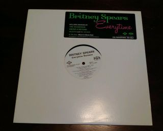 Britney Spears - Everytime 12 " Promo Maxi Single 4 Exclusive Dj Remixes Rare Oop