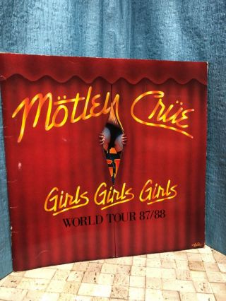 Motley Crue Girls Girls Girls 1987 Japan Concert Tour Program Book Rare