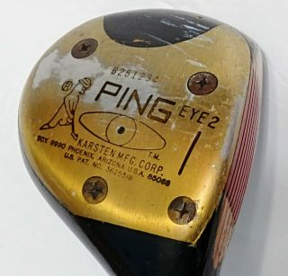 Rare Vintage Ping Eye 2 1 Driver Rh Steel Shaft