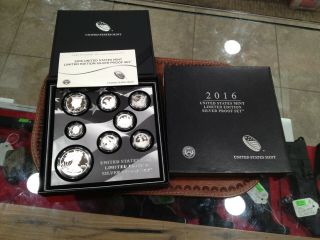 Rare 2016 United States Limited Edition Silver Proof Set With Ogp &