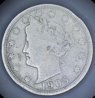 1905 Liberty Head Nickel - Major Error Huge Clamshell 90 Split Planchet Rare 5