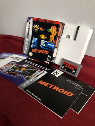 Metroid Nintendo Classic Nes Game Boy Advance Gba Complete Cleaned Rare