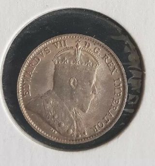 Canada 5 Cents 1910 Gem Bu Half Dime Silver Nickel Stunning Rare