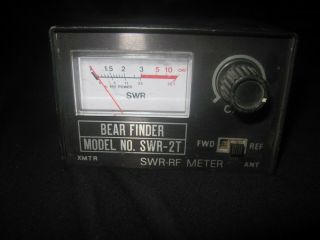 Swr - 2t Bear Finder Swr/rf 10 Watt Power Meter Panel Xmtr Ant Rare