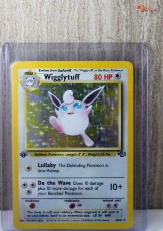 1st Ed Wigglytuff Holo Rare 1999 Wotc Pokemon Card 16/64 Jungle Set Top Loaded