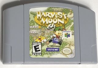 Harvest Moon Nintendo 64 N64 Authentic Cartridge Only & Rare