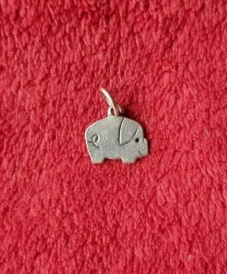 James Avery Sterling Silver 925 Rare Retired Pig Charm Pendant