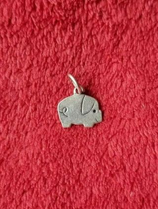 James Avery sterling silver 925 rare retired pig charm Pendant 5