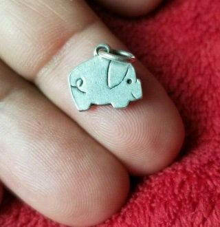 James Avery sterling silver 925 rare retired pig charm Pendant 7