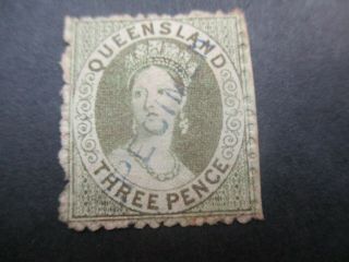 Queensland Stamps: Chalon Specimen - Rare (f210)