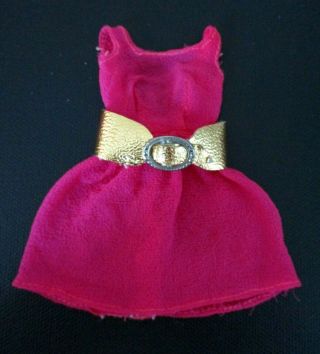 Vtg Barbie: Francie 1512 Pretty Power Sears Ex Fuchsia Dress Rare Variation