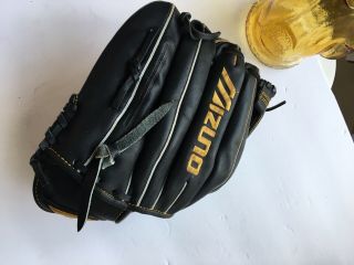 Rare 11.  5“ Mizuno Baseball Glove MVP Prime Pro Black Gold Right Hand 2