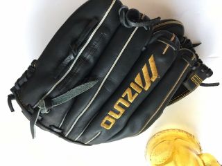 Rare 11.  5“ Mizuno Baseball Glove MVP Prime Pro Black Gold Right Hand 3