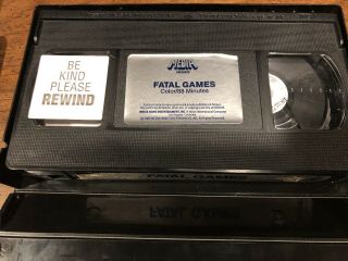 Fatal Games VHS Media Rare Cutbox Slasher Horror 2