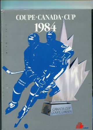 Rare Wayne Gretzky 1984 Canada Cup Rare Game Program
