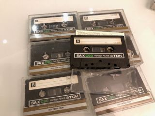Tdk Sa - X C90 Compact Cassette - - Rare - Made In Japan - Sa - X C90 Sax 1pcs