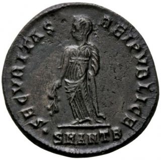 HELENA (328 - 329 AD) Rare Follis.  Antioch IU 2461 2