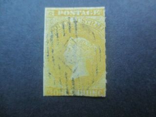South Australia Stamps: 1859 1/ - Yellow Rare (g219)