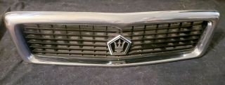 Rare Oem 1989 - 91 Chrysler Tc By Maserati Chrome Front Grille Assembly W/ Emblem
