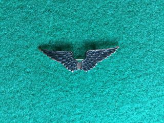 Rare Ww1 Aef Aero Squadron Ground Support Cap Badge - Air Service Wings