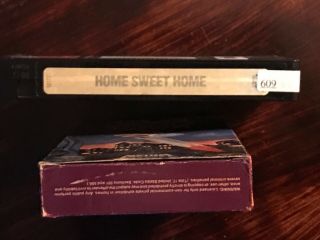 Home Sweet Home VHS Rare Horror Slasher Media Home Entertainment Full Flap Box 6