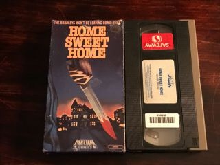 Home Sweet Home VHS Rare Horror Slasher Media Home Entertainment Full Flap Box 7