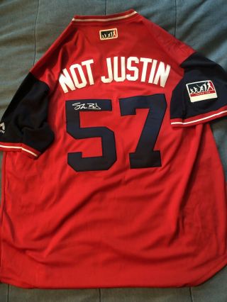 Shane Bieber Signed Autographed Jersey Cleveland Indians Not Justin Rare