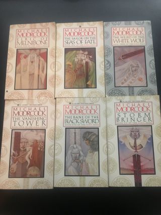 Elric Song Of The Black Sword Complete Book Series Moorcock Fantasy Rare