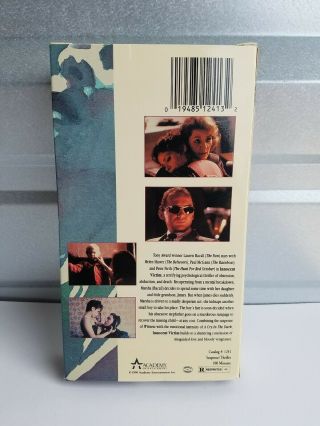 Innocent Victim aka Tree Of Hands Rare TV Movie Drama VHS 1989 Lauren Bacall 2