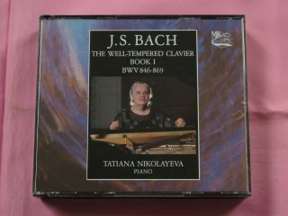 J.  S.  Bach Well Tempered Clavier Book 1 Tatiana Nikolayeva Rare Oop 1991 Mk 2cd