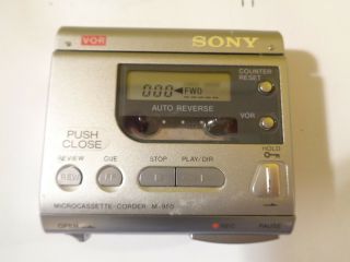 Rare Vintage Sony Microcassette - Corder M - 950 Powers Up - Parts