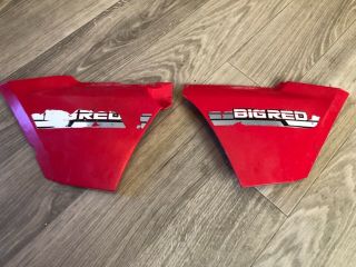 1987 Honda 250es Big Red Side Panels Left And Right Very Rare 1987 Htf Look